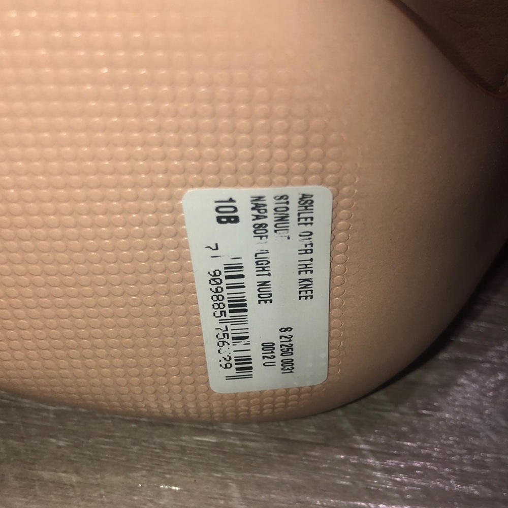 SCHUTZ Ashlee Slouch Tan Leather Over-the-Knee Stiletto Boots New - Picture 3 of 11